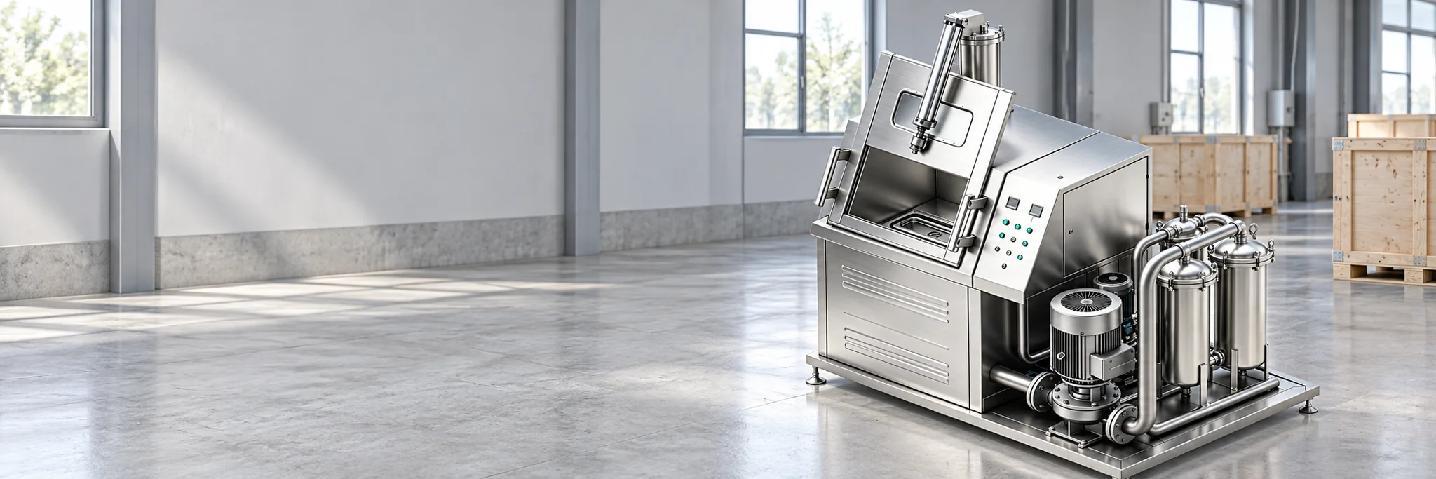 High-flow spray and ultrasonic cleaning equipment