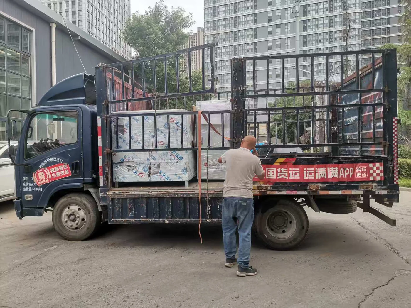 LENJEX ultrasonic cleaning equipment prepared for transport