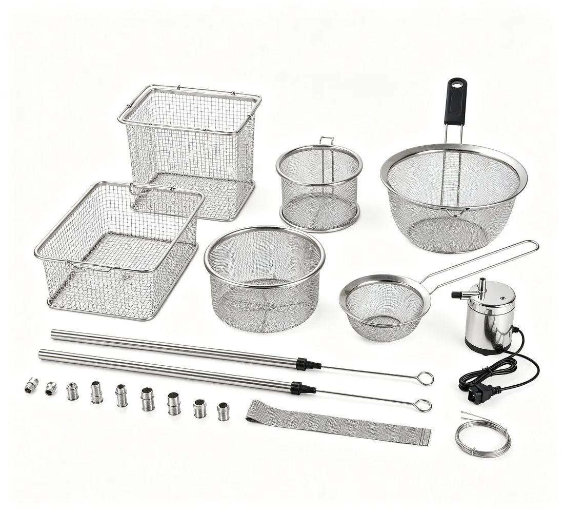 Cleaning small parts and accessories