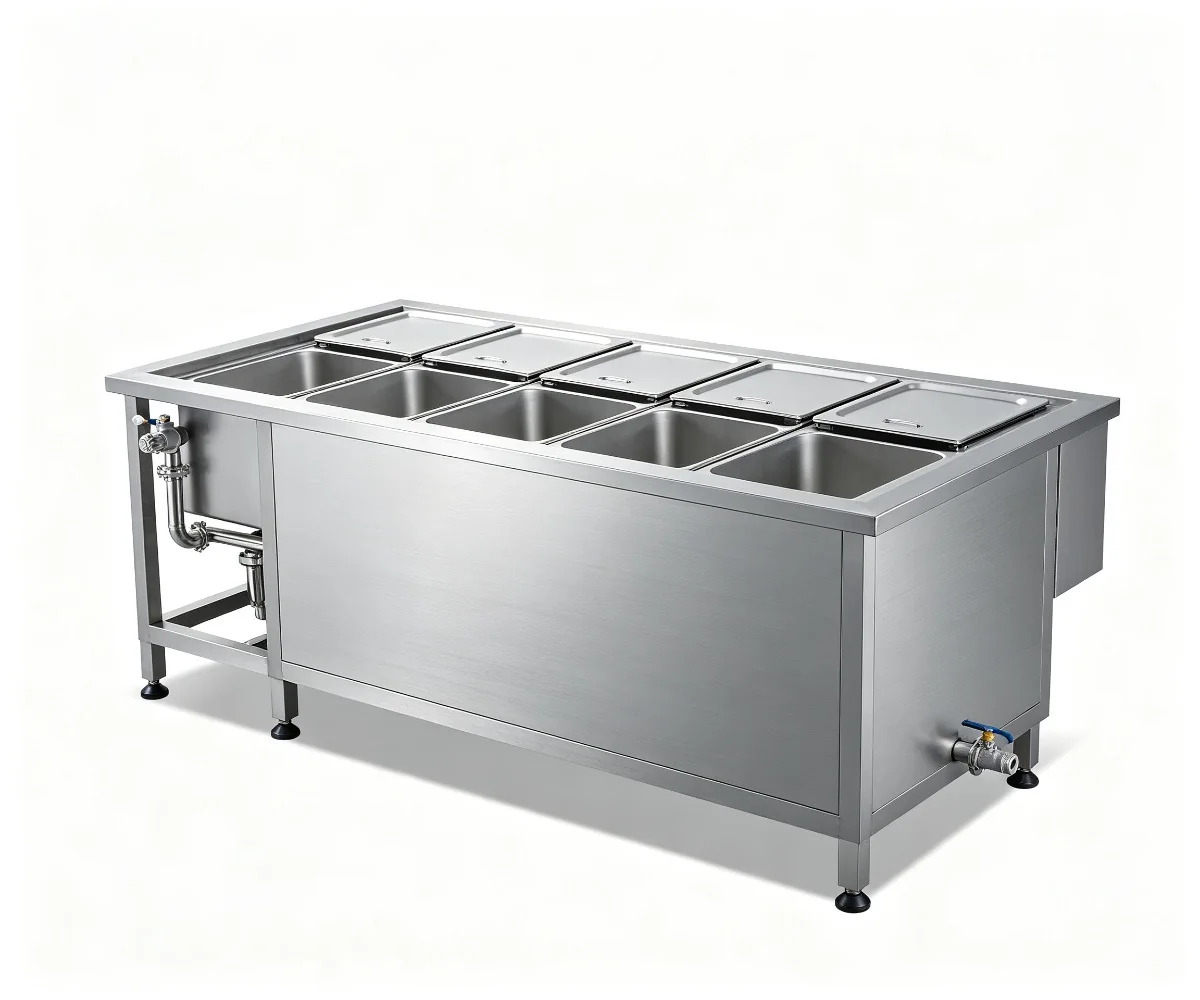 Multi-stage ultrasonic cleaning system
